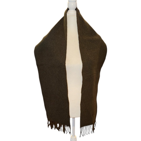Polo Ralph Lauren Men\'s Classic Reversible Scarf, Olive/ Brown